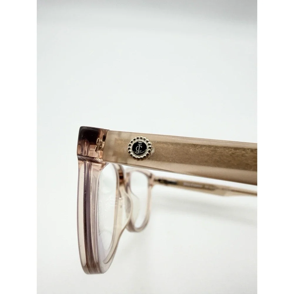 JUICY COUTURE JU187 8XO Transparent Pink Womens Eyeglasses 51-16-140 Semi CatEye